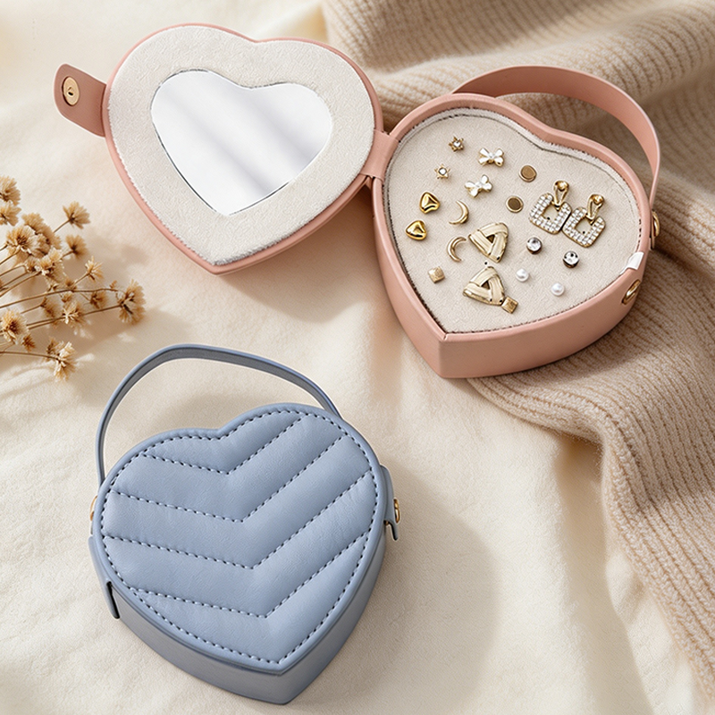 Teuke Home Ridged Round Handle Jewelry Case - Relaxed Daily Helper