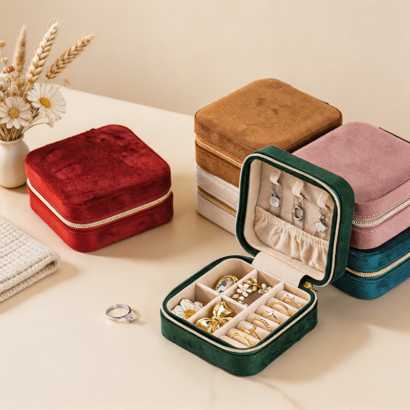 Teuke Home Forest Edge Square Jewelry Case - Practical Room Accent