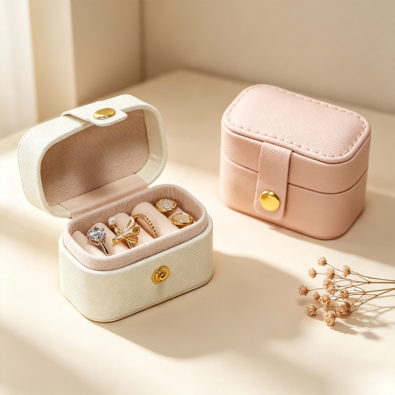 Teuke Home Watch Ready Square Jewelry Case - Thoughtful Travel Companion