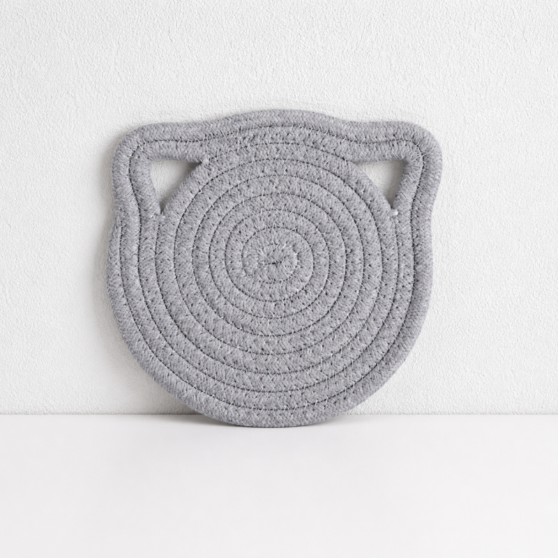 Teuke Home Teuke Home Cat Ear Trivet - Cotton Linen Heat Resistant Pad