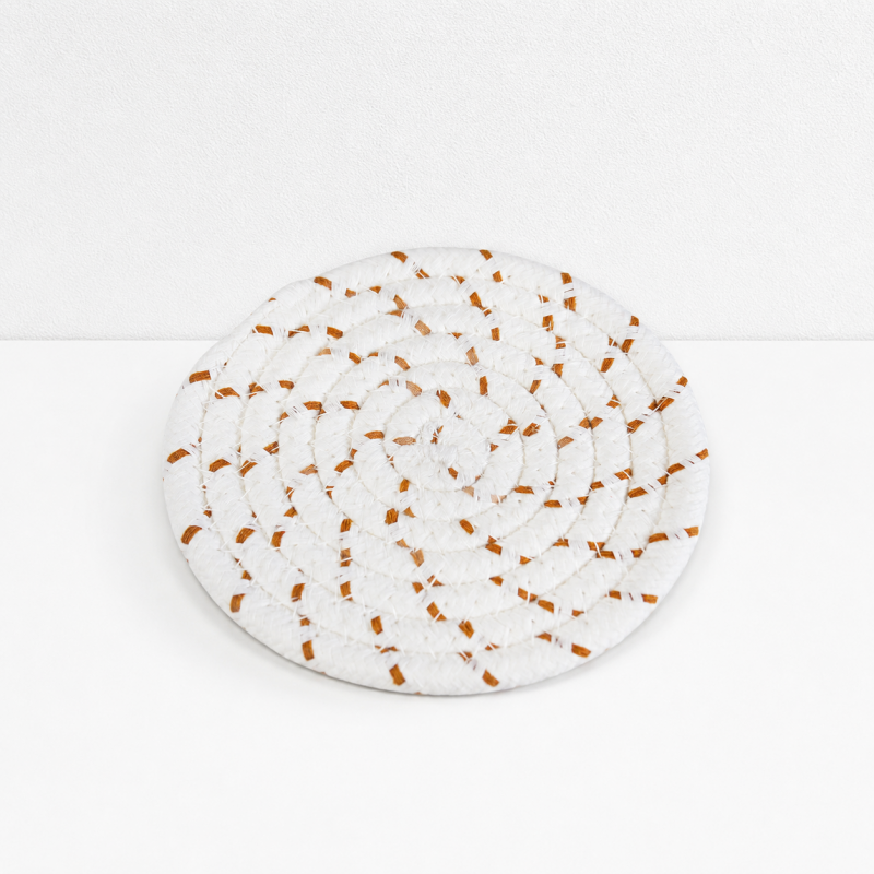 Teuke Home Round Cotton Trivet - Minimal Table Heat Pad