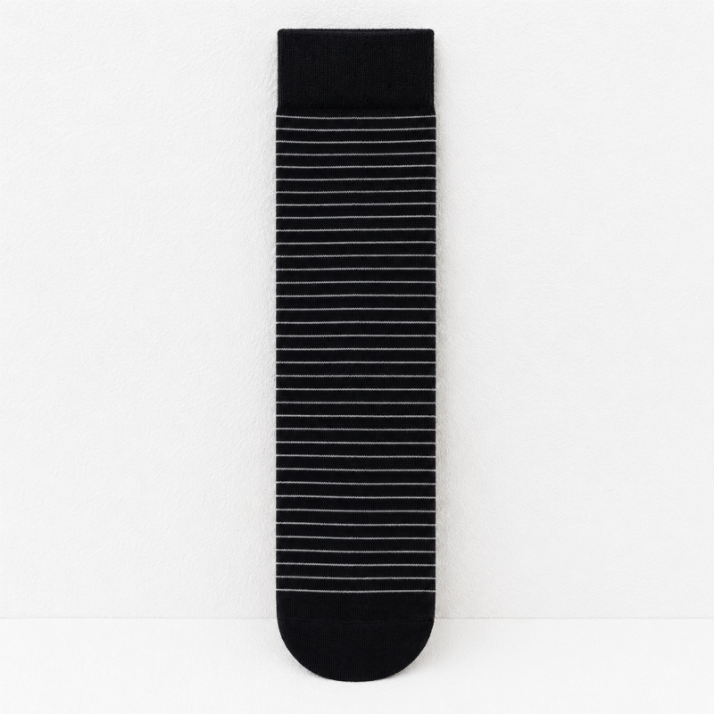 Teuke Home Ribbed Neutral Crew Socks - Everyday Boot Accent