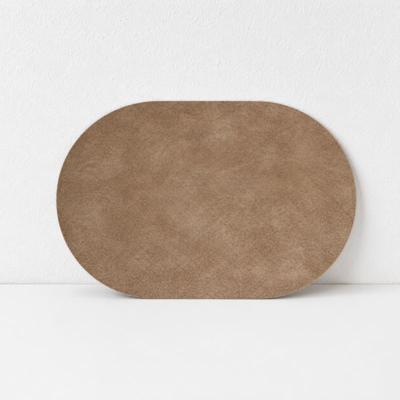 Teuke Home Oval PU Leather Placemat- Waterproof Table Mat