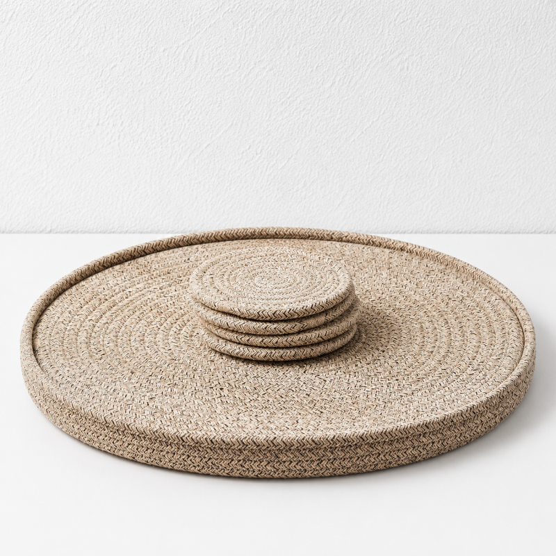 Teuke Home Round Cotton Trivet - Minimal Table Heat Pad