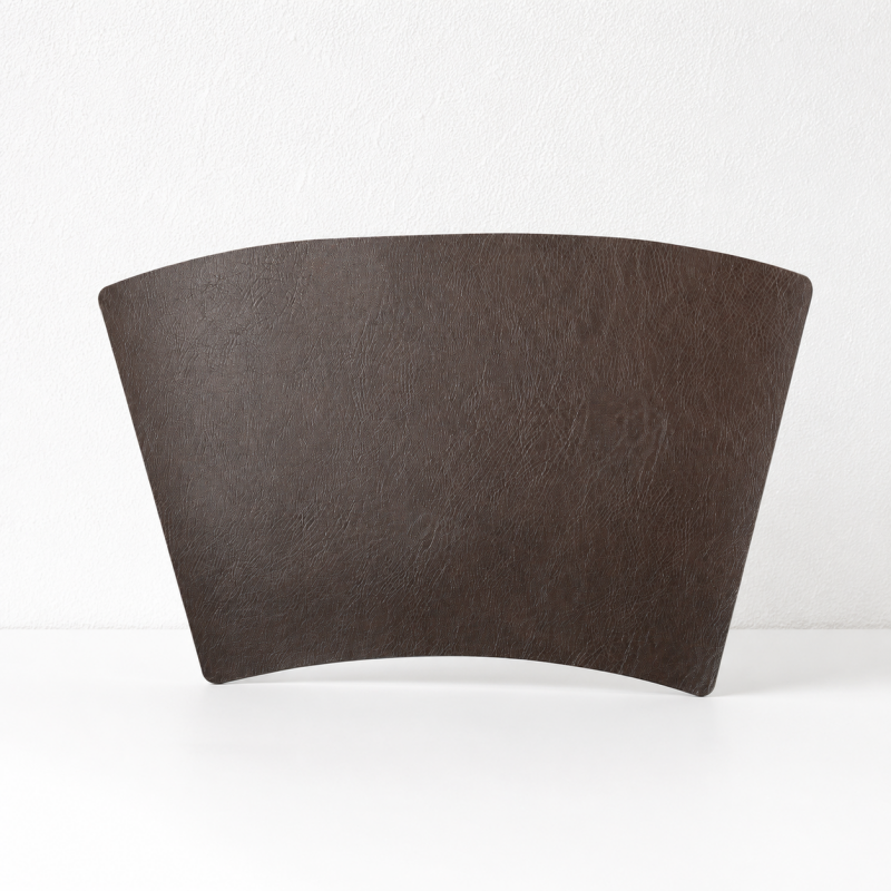 Teuke Home Fan-shaped PU Leather Placemat - Waterproof Table Mat