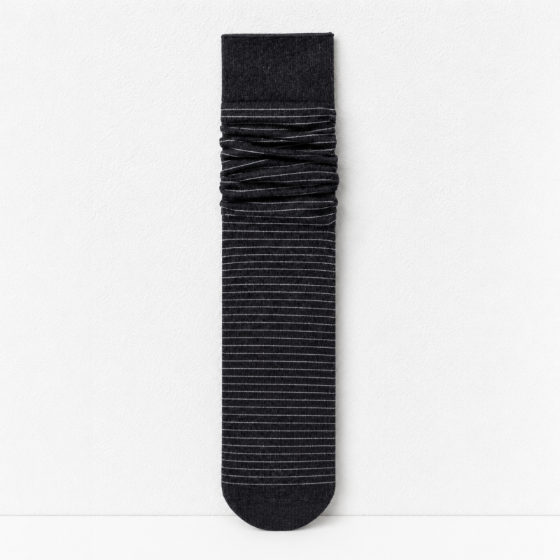 Teuke Home Ribbed Neutral Crew Socks - Everyday Boot Accent