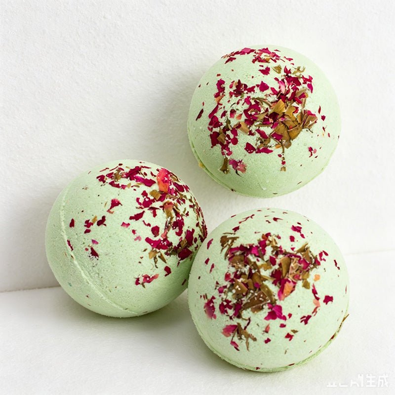 Teuke Home Maria Rose Scent Bath Bomb - Red Botanical Sphere