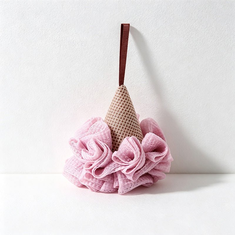 Teuke Home Ice Cream Bath Sponge Ball - Cute Shower Accessory