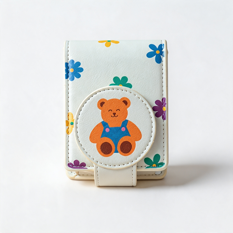 Teuke Home Floral Print PU Organizer Pouch for Everyday Carry