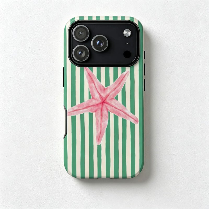 Teuke Home iPhone 17 Series 2-in-1 Starfish Stripe Phone Case - Coastal Graphic Cover