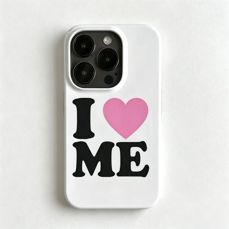 Teuke Home iPhone 17 Series White Self Love Phone Case - Message Graphic Cover