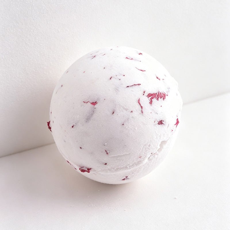 Teuke Home Milk Rose Bath Bomb - Petal Speckled Sphere