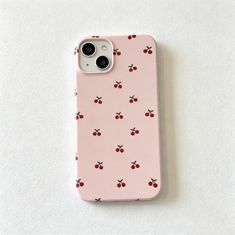 Teuke Home iPhone 17 Series 2-in-1 Cherry Print Phone Case - Smooth Base Cover