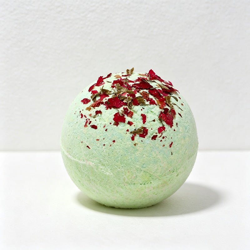 Teuke Home Maria Rose Scent Bath Bomb - Red Botanical Sphere