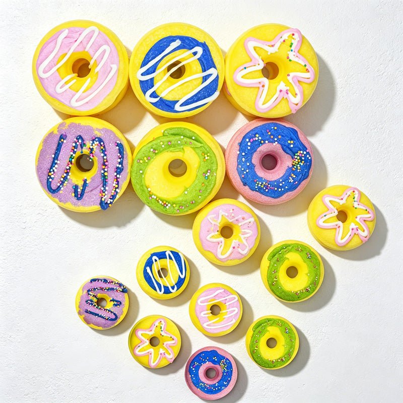 Teuke Home Donut Bath Bomb - Assorted Color Fizzing Ring