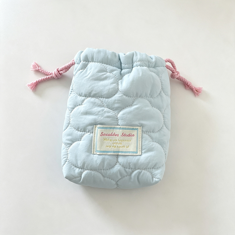 Teuke Home Quilted Camera Pouch Organizer Bag - Calm Shelf Addition