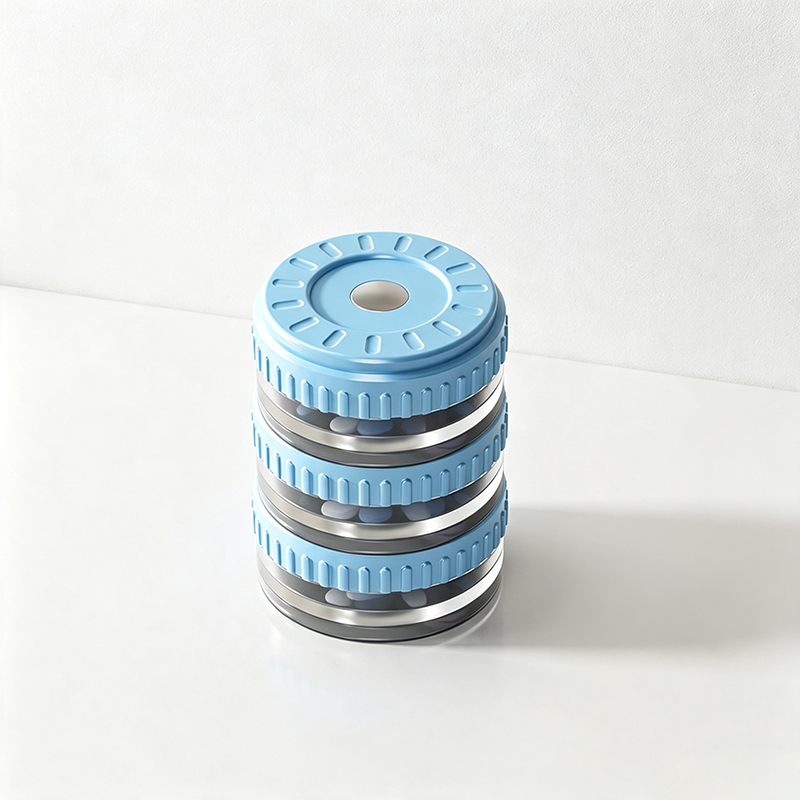 Teuke Home 3PCS Rotating Pill Case Organizer Box Set - Welcoming Home Companion