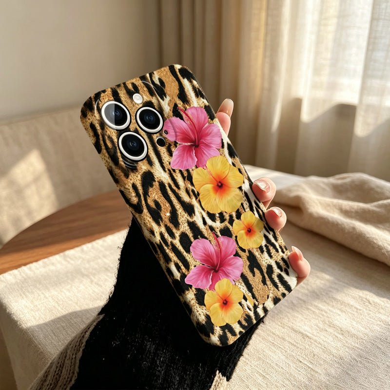 Teuke Home iPhone 17 Series Floral Leopard Phone Case - Vibrant Pattern Cover
