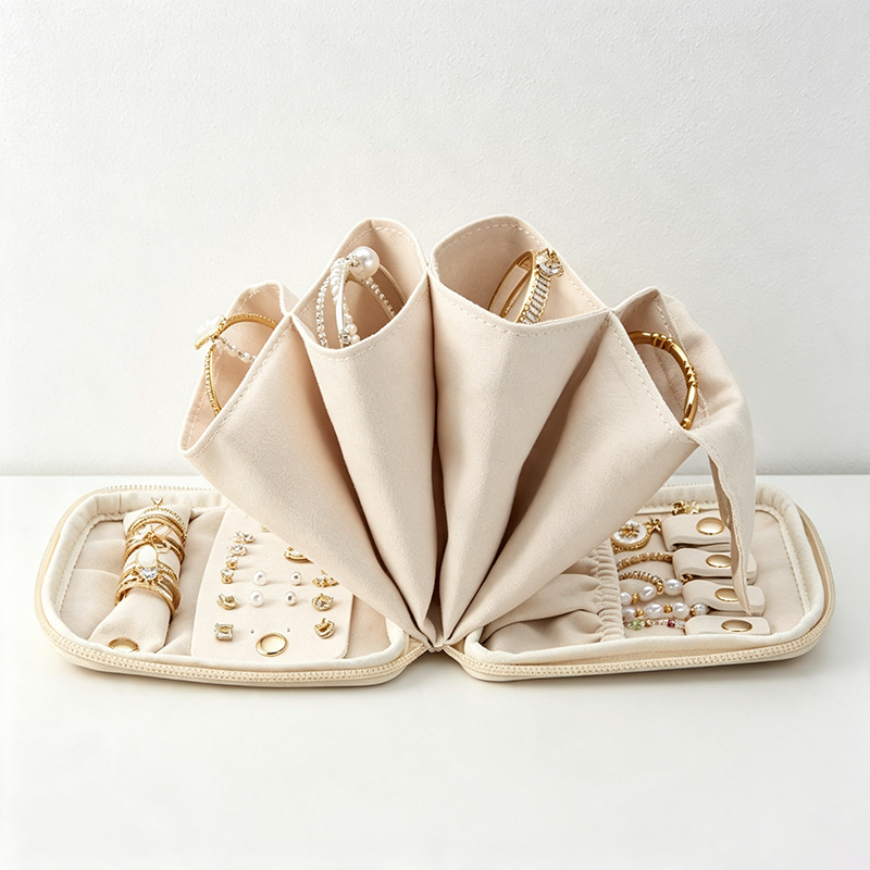 Teuke Home Mixed Travel Storage Jewelry Case - Tidy Daily Companion