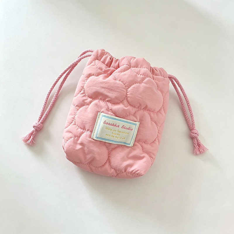 Teuke Home Quilted Camera Pouch Organizer Bag - Calm Shelf Addition