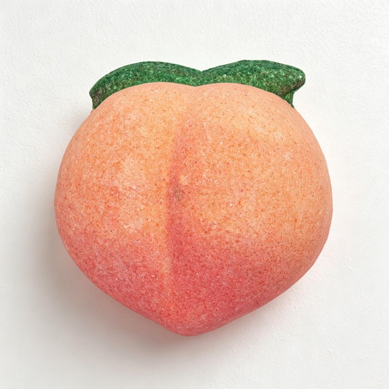 Teuke Home Peach Bath Bomb - Rounded Fruit Shaped Soak