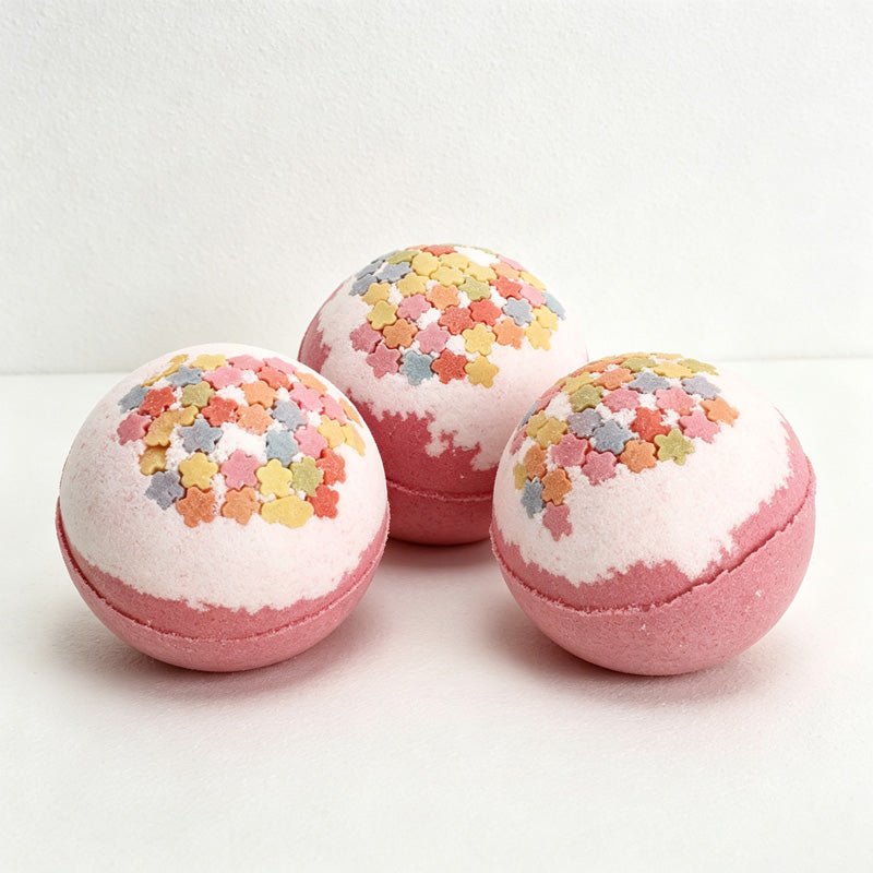Teuke Home Floral Bath Bomb - Colorful Flower Bath Fizz