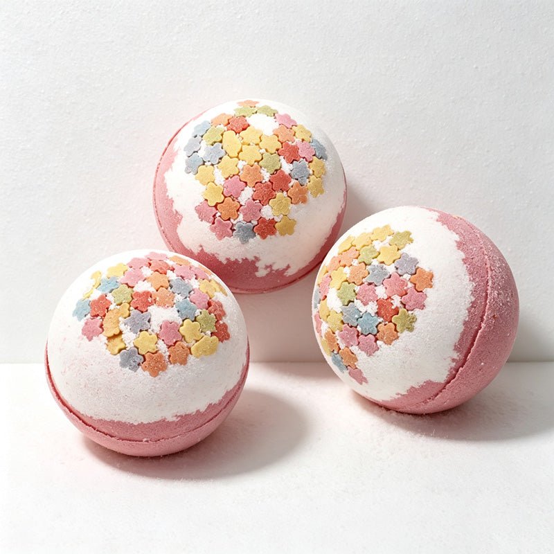 Teuke Home Floral Bath Bomb - Colorful Flower Bath Fizz