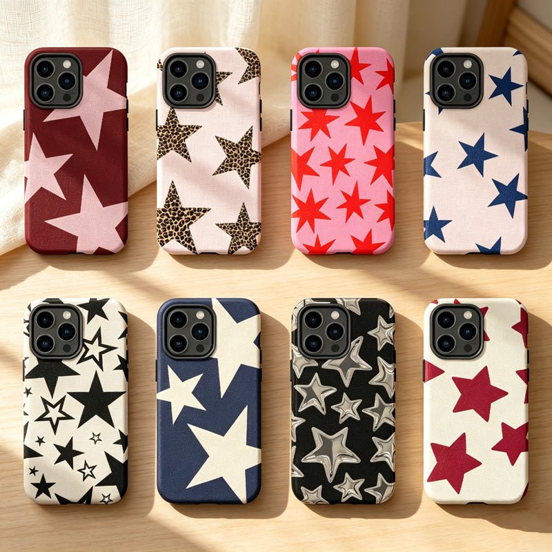 Teuke Home iPhone 17 Series 2-in-1 Bold Star Print Phone Case - Statement Pattern Cover