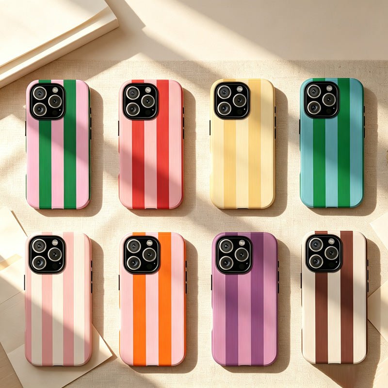 Teuke Home iPhone 17 Series 2-in-1 Stripe Phone Case - Graphic Everyday Cover