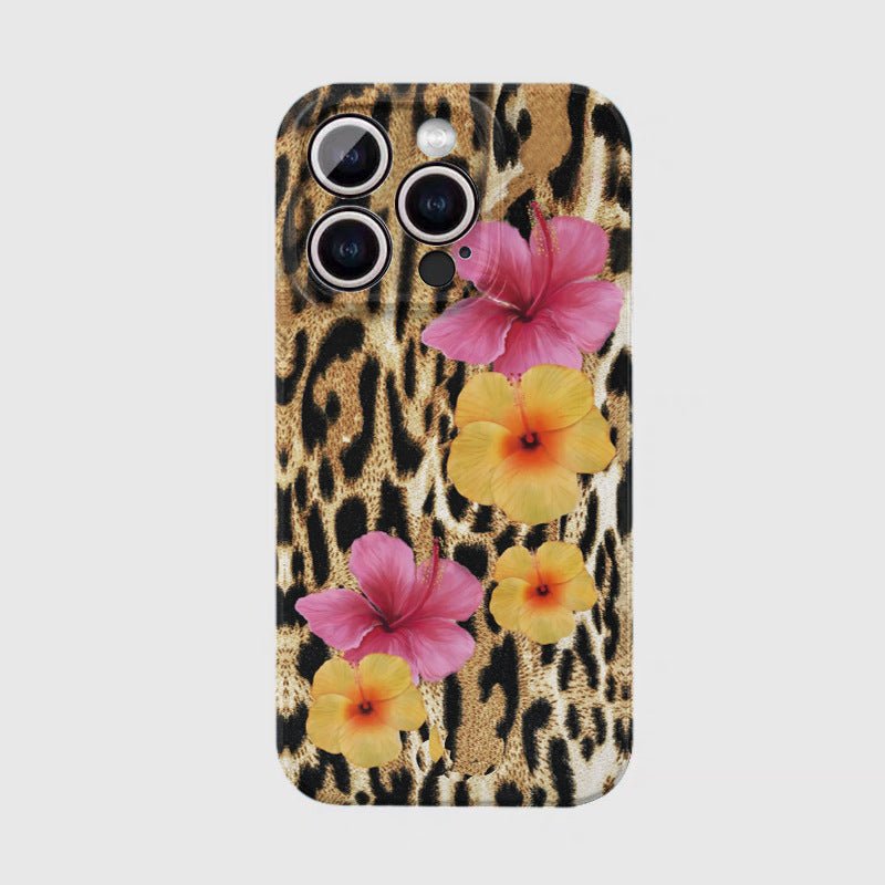 Teuke Home iPhone 17 Series Floral Leopard Phone Case - Vibrant Pattern Cover
