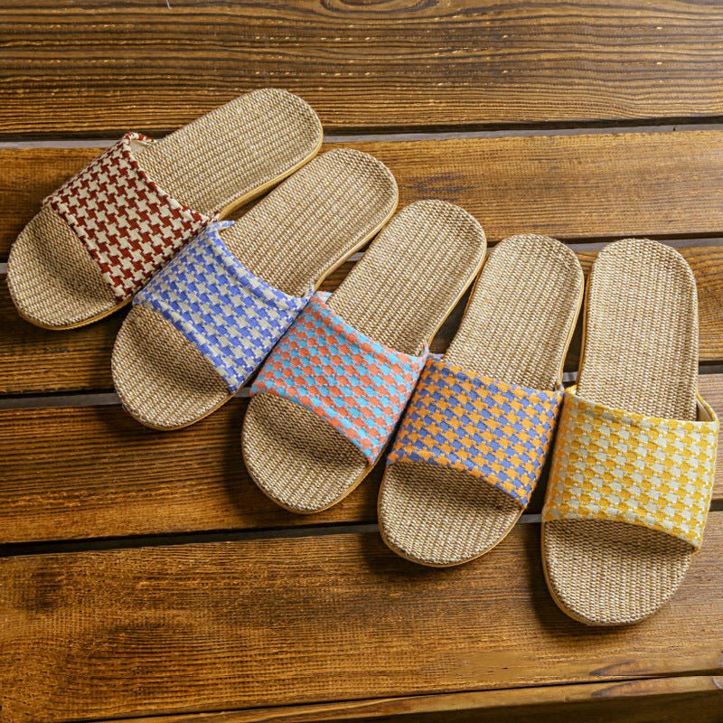 Teuke Home Woven Look Open Toe Home Slippers - Soft Home Detail